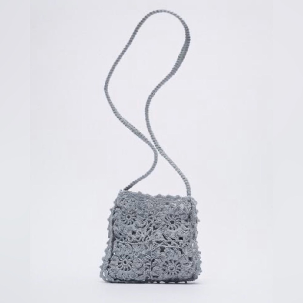 NWOT Zara Mini Crochet Crossbody Bag